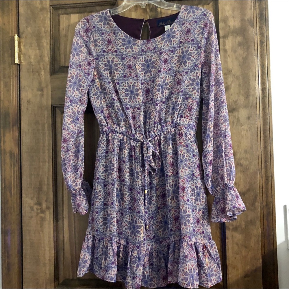 New Francesca’s Dress Blue Rain